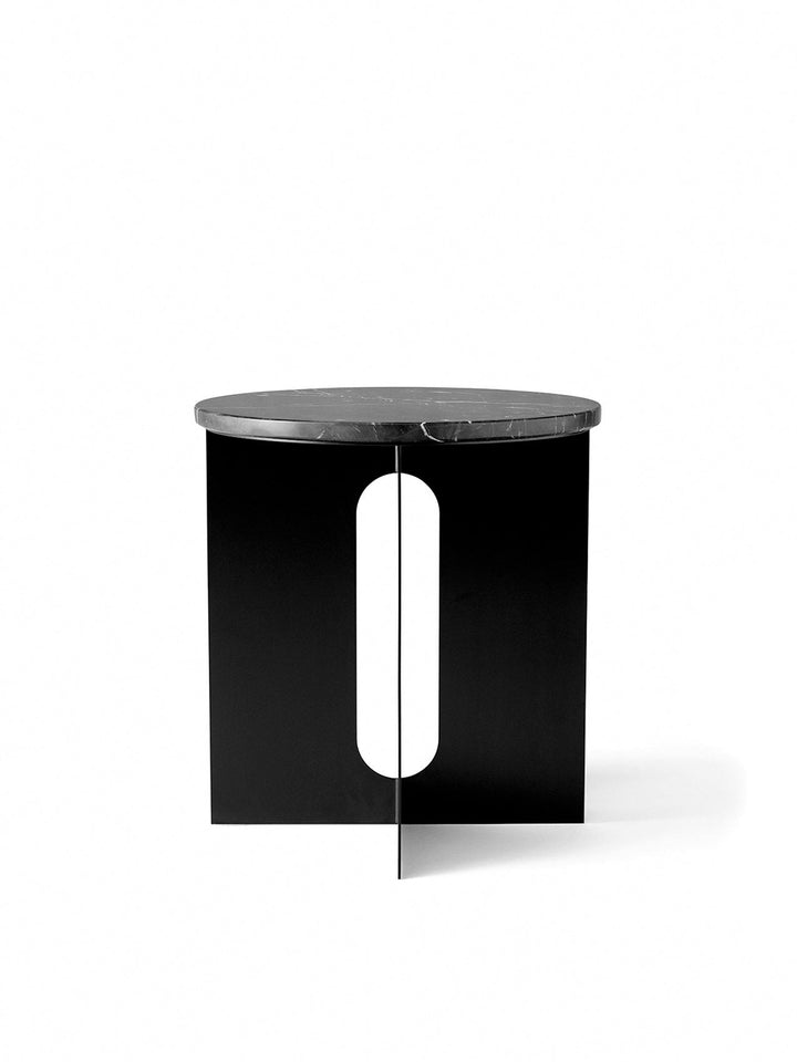 Audo CPH Androgyne Side Table - Customizable Design by Audo Copenhagen - Refined marble top side table with customizable base and top. Base sold separately. Perfect for any interior design.