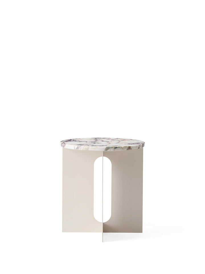 Audo CPH Androgyne Side Table - Customizable Design by Audo Copenhagen - Refined marble top side table with customizable base and top. Base sold separately. Perfect for any interior design.