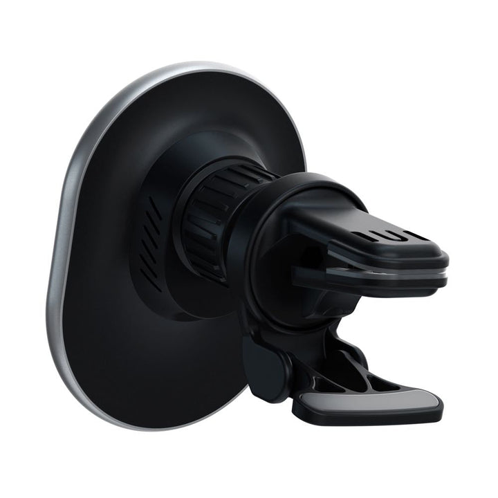 Satechi Magnetic Wireless Car Charger (Space Grey) Power wirelessly and navigate hands-free while driving with the Satechi Magnetic Wireless Car Charger. Featuring Qi wireless charging, an easy magnetic attachment, and modern aluminium design, the Satechi