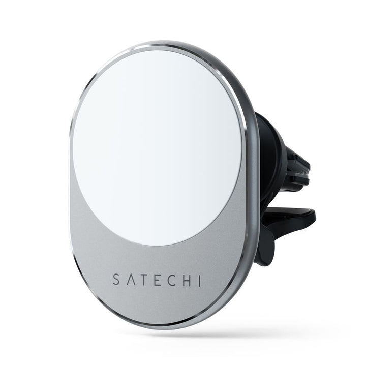 Satechi Magnetic Wireless Car Charger (Space Grey) Power wirelessly and navigate hands-free while driving with the Satechi Magnetic Wireless Car Charger. Featuring Qi wireless charging, an easy magnetic attachment, and modern aluminium design, the Satechi