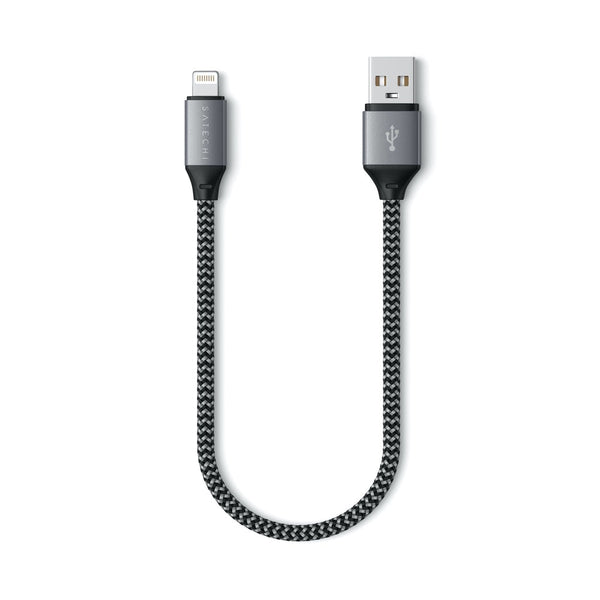 Satechi USB-A to Lightning Cable (25 cm) Power your Apple Lightning devices with the Satechi USB-A Lightning Cable, featuring a shorter 25 cm cable design and Apple MFi certification for peace of mind when charging. The USB-A Lightning Cable pairs perfect