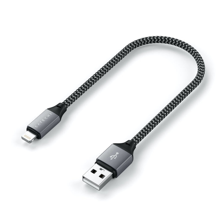 Satechi USB-A to Lightning Cable (25 cm) Power your Apple Lightning devices with the Satechi USB-A Lightning Cable, featuring a shorter 25 cm cable design and Apple MFi certification for peace of mind when charging. The USB-A Lightning Cable pairs perfect