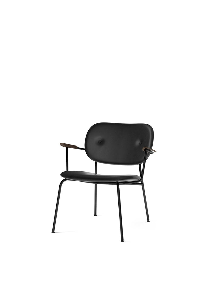 Co Lounge, fully upholstered by Audo Copenhagen - Profiling a more laid-back look than its dining counterparts, the comfortable Co Lounge Chair, designed for Audo by Norm Architects and Els Van Hoorebeeck, features curved armrests and an upholstered seat