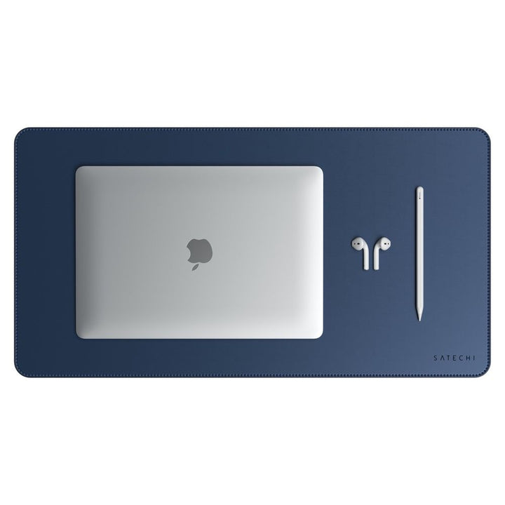 Satechi Eco Leather Deskmate Protect your desk space in style with the Satechi Eco-Leather Deskmate. Crafted from quality Polyurethane (PU) leather, the Desk Mat can be used as a mouse pad, writing surface, food mat and more, while complementing a variety