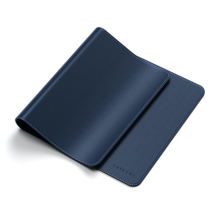 Satechi Eco Leather Deskmate Protect your desk space in style with the Satechi Eco-Leather Deskmate. Crafted from quality Polyurethane (PU) leather, the Desk Mat can be used as a mouse pad, writing surface, food mat and more, while complementing a variety