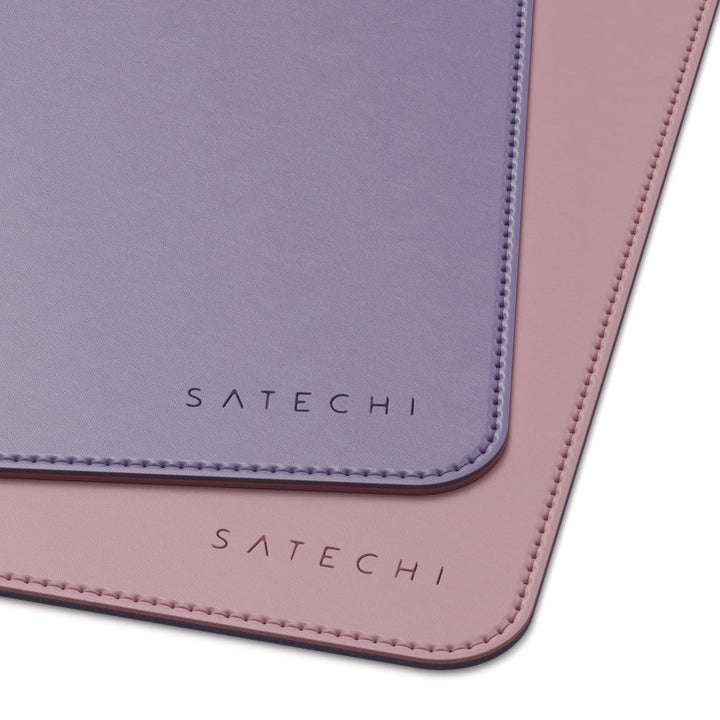Satechi Dual Sided Eco Leather Deskmate Protect your workspace in style with the Satechi Dual Sided Eco-Leather Deskmate. Constructed with quality Polyurethane (PU) leather, the Deskmate features a reversible design with two modern colours, so you can eas