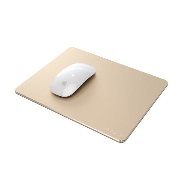 Satechi Aluminium Mouse Pad Protects desktop from scratches, wear and tear Made of durable aluminium with rubber padding on the bottom Enhanced control of minimal mouse movement, high velocity movement, and mouse commands Resistant to liquid and food spil