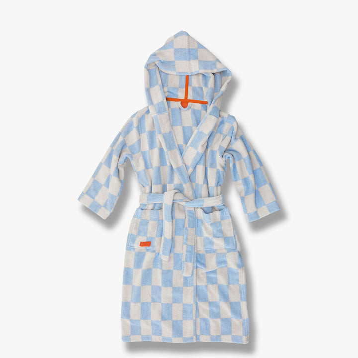 RETRO bath robe, Light blue – BEON