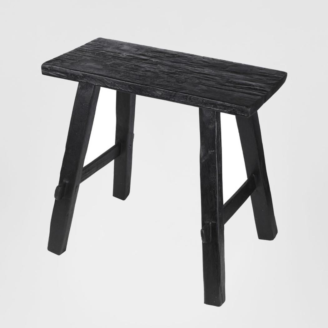 Small timber vintage side table/Bench Black – BEON