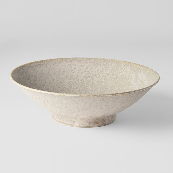 White Fade Glaze Ramen Bowl 25cm - Made in Japan