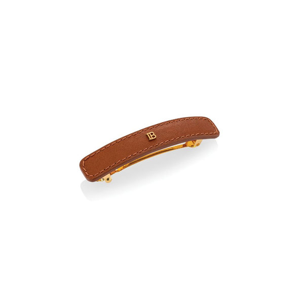 Balmain Riviera Luxury Leather Barrette - Large
