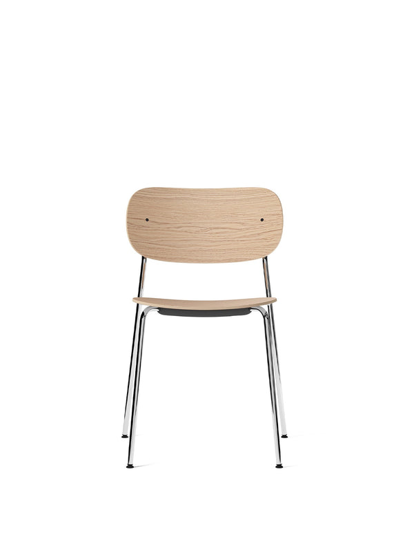 Co Dining Chair, Chrome base, Veneer by Audo Copenhagen - Rooted in the idea of community and partnership, the prefix ‘co-’ serves as the foundation for our latest Co Chair design. Created in partnership with The Office Group and Norm Architects, this ver