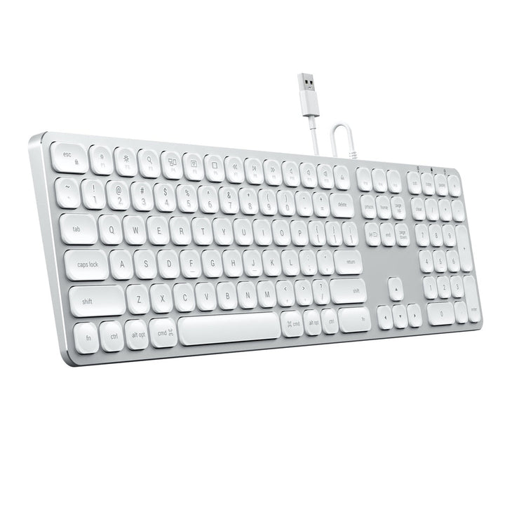 Satechi Aluminium Wired USB-A Keyboard Featuring enhanced scissor-switch keys and an extended keyboard layout, the Satechi Aluminium Wired Keyboard is a perfect solution for your Mac setup. Designed for Mac devices, the keyboard includes intuitive MacOS f