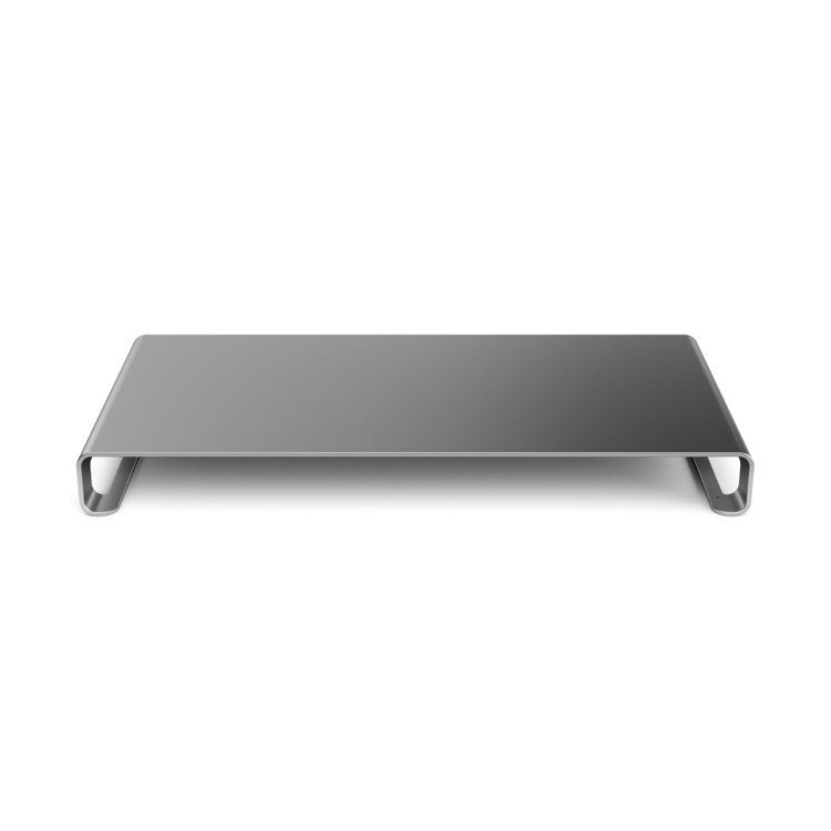 Satechi Slim Monitor Stand Convenient stand to raise monitors and maximise workspace Strong aluminium alloy to support monitors and more up to 14 kg Functional stand while supporting comfort and good posture Slim, modern design with metallic silver finish
