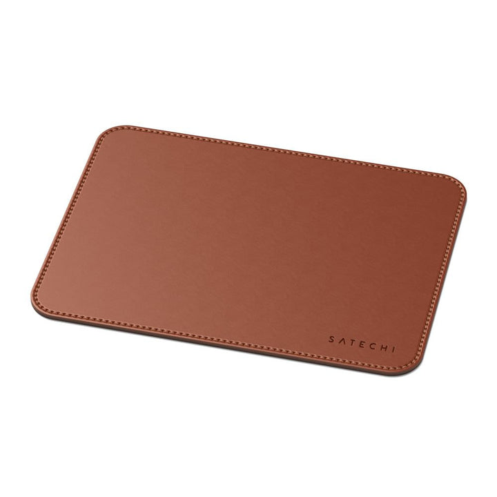 Satechi Eco Leather Mouse Pad The Satechi Eco-Leather Mouse Pad is the optimal mouse pad for working, gaming, studying, browsing, and more. Its smooth, water-resistant eco-leather surface makes clean up a breeze and its durable design is safe to use with