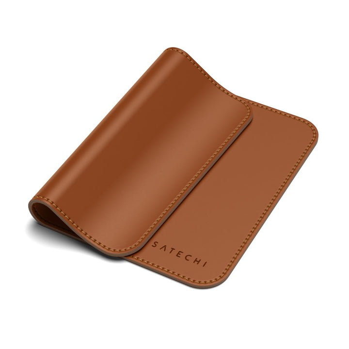 Satechi Eco Leather Mouse Pad The Satechi Eco-Leather Mouse Pad is the optimal mouse pad for working, gaming, studying, browsing, and more. Its smooth, water-resistant eco-leather surface makes clean up a breeze and its durable design is safe to use with