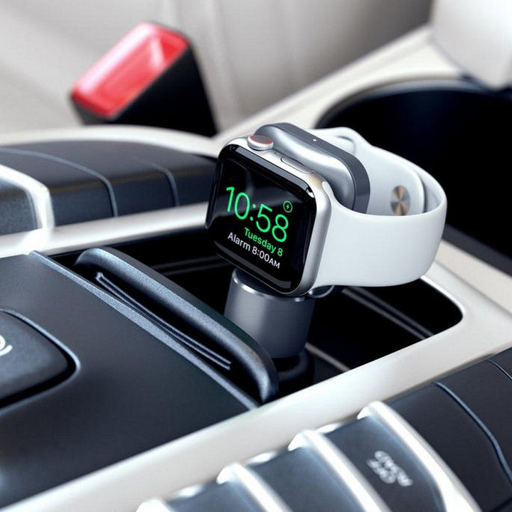 Satechi USB-C Magnetic Charging Dock for Apple Watch (Space Grey) Keep your Apple Watch powered wherever you go with the Satechi USB-C Magnetic Charging Dock. Designed to fit all Apple Watch sizes, the Magnetic Charging Dock features an USB-C connection t