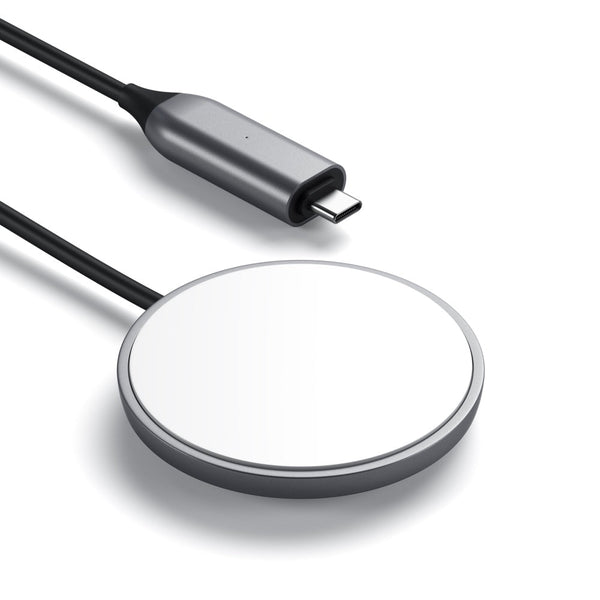 Satechi USB-C Magnetic Wireless Charging Cable Take advantage of magnetic charging with the Satechi USB-C Magnetic Wireless Charging Cable. Featuring a built-in wireless charging module that quickly charges your iPhone up to 7.5W, plus its convenient magn