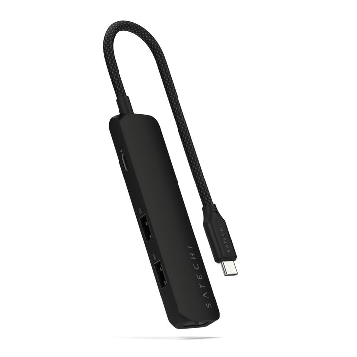 Satechi 4-in-1 USB-C Slim Multiport Adapter 4K Black