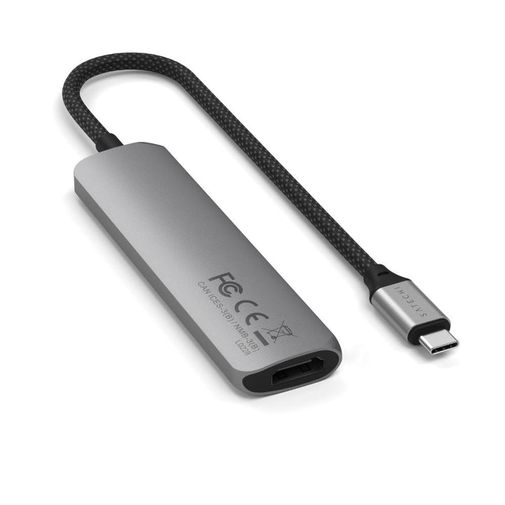 Satechi 4-in-1 USB-C Slim Multiport Adapter Grey