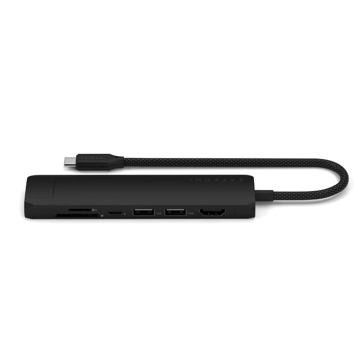 Satechi 7-in-1 USB-C Slim Multi-Port Adapter with Ethernet Black