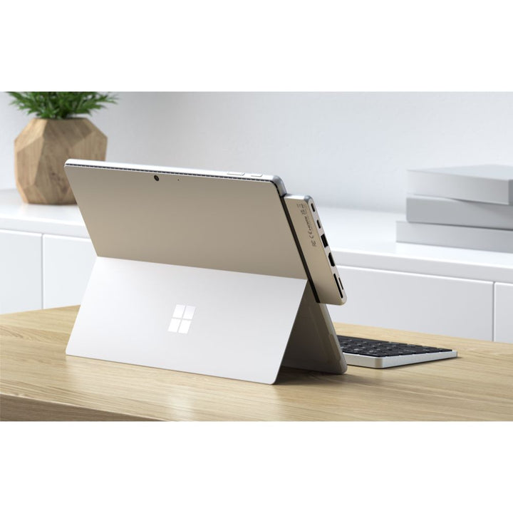 Satechi Dual USB-C Hub for Surface Pro 9 (Platinum) Satechi’s Dual USB-C Hub is tailor-made for the Surface Pro 9, transforming it into a full workstation packed with extra power and performance. It complements the premium features of the Surface Pro 9, p