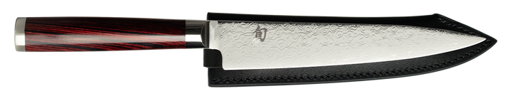 Japanese Damascus Shun Kohen 15cm Utility Knife Pakkawood Handle