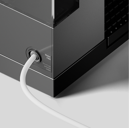 Shun Studio Coffee Machine Moonlight White with accessories