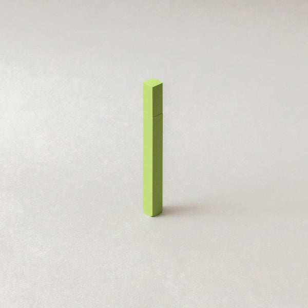 Queue Mono Matcha Petrol Lighter by Tsubota Pearl, slim, refillable design in matcha-inspired green finish.