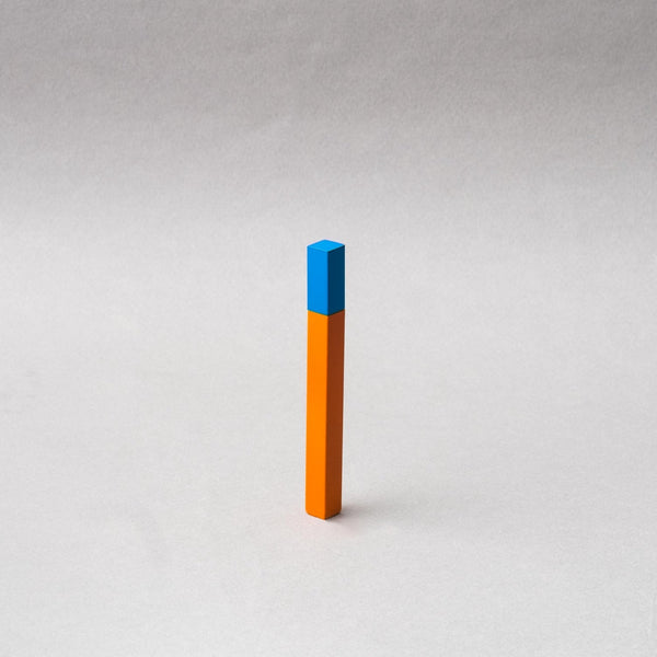 Queue Gloss Orange and Turquoise Petrol Lighter by Tsubota Pearl, handcrafted in Tokyo, Japan.
