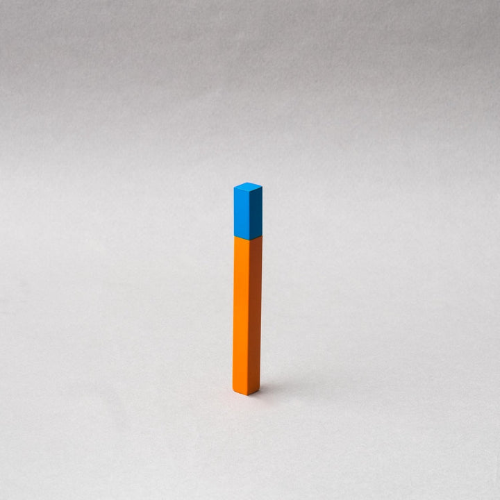 Queue Gloss Orange and Turquoise Petrol Lighter by Tsubota Pearl, handcrafted in Tokyo, Japan.