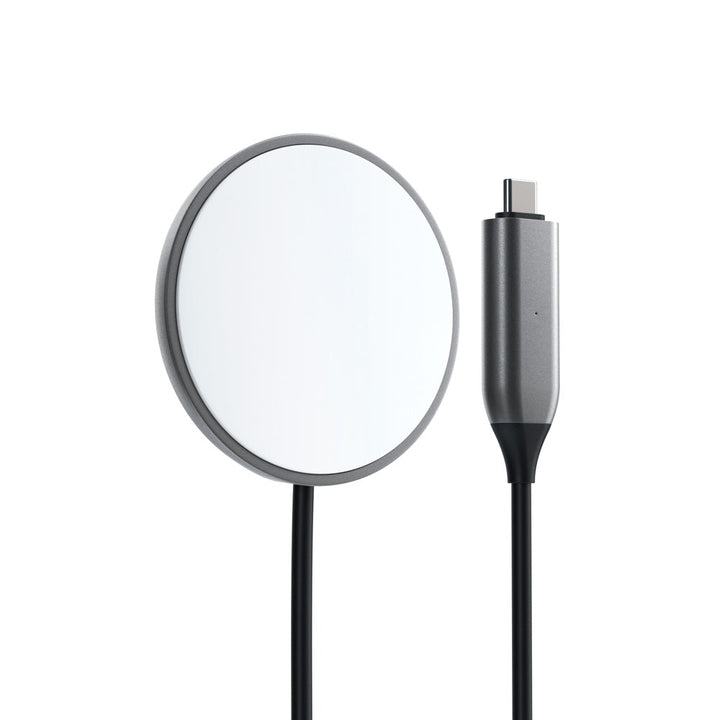 Satechi USB-C Magnetic Wireless Charging Cable Take advantage of magnetic charging with the Satechi USB-C Magnetic Wireless Charging Cable. Featuring a built-in wireless charging module that quickly charges your iPhone up to 7.5W, plus its convenient magn
