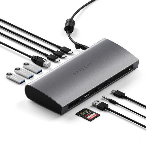 Satechi Thunderbolt 4 Dock (Space Grey) Take your workspace to the next level with the Satechi Thunderbolt 4 Dock, featuring all-new Thunderbolt 4 technology that offers better flexibility and versatility for your entire setup. With a multitude of ports i