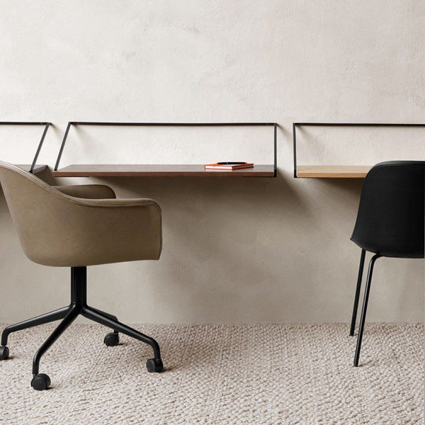 AUDO CPH Rail Desk - Black/Natural Oak | Audo Copenhagen by Audo Copenhagen - Elevate your space with AUDO CPH Rail Desk in Black/Natural Oak, where functionality meets clean design by Keiji Ashizawa.