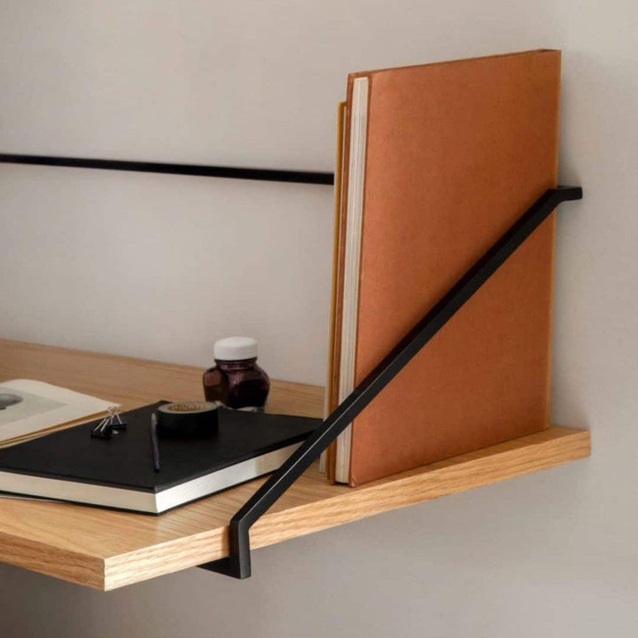 AUDO CPH Rail Desk - Black/Natural Oak | Audo Copenhagen by Audo Copenhagen - Elevate your space with AUDO CPH Rail Desk in Black/Natural Oak, where functionality meets clean design by Keiji Ashizawa.