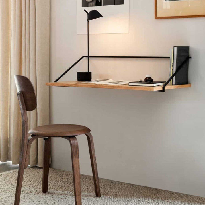 AUDO CPH Rail Desk - Black/Natural Oak | Audo Copenhagen by Audo Copenhagen - Elevate your space with AUDO CPH Rail Desk in Black/Natural Oak, where functionality meets clean design by Keiji Ashizawa.