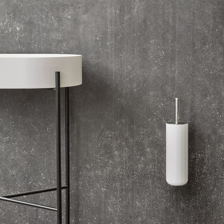 AUDO CPH (ex MENU) Toilet Brush Wall Mounted Black by Audo Copenhagen - The AUDO CPH Toilet Brush Wall Mounted Black, previously known as MENU, offers a sleek and stylish solution for keeping the loo clean. Its brushed steel handle ensures a secure grip,
