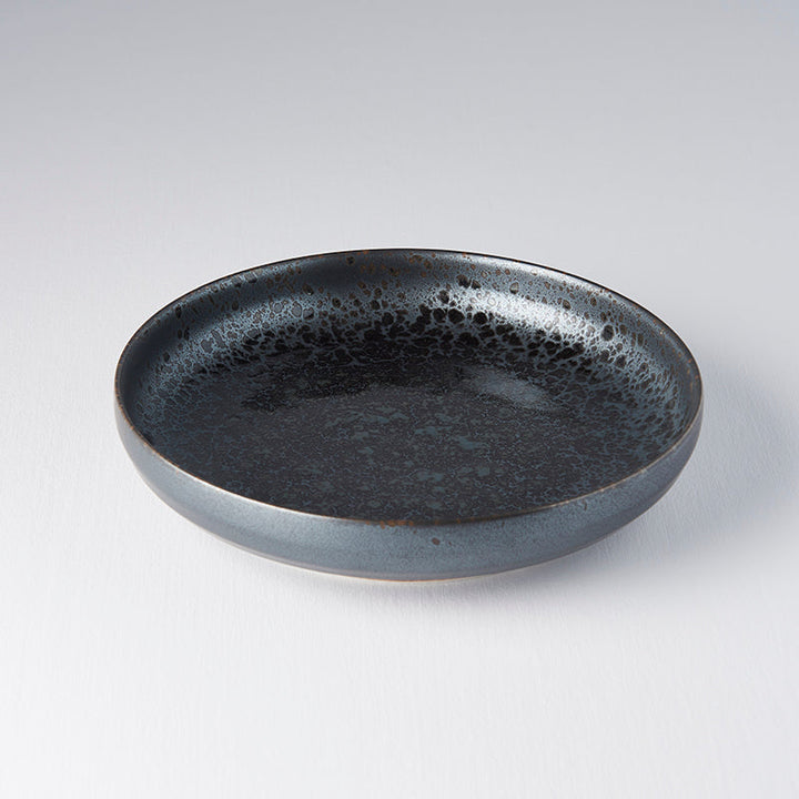 Black Pearl Plate, High Rim, 22 cm