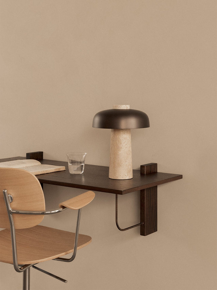 Co Task Chair, Veneer by Audo Copenhagen - The Co Task Armchair seamlessly integrates sitting comfort and flexible function into its minimalist expression. Designed for a wide range of work settings and set on a five-star Black or Aluminium swivel base wi