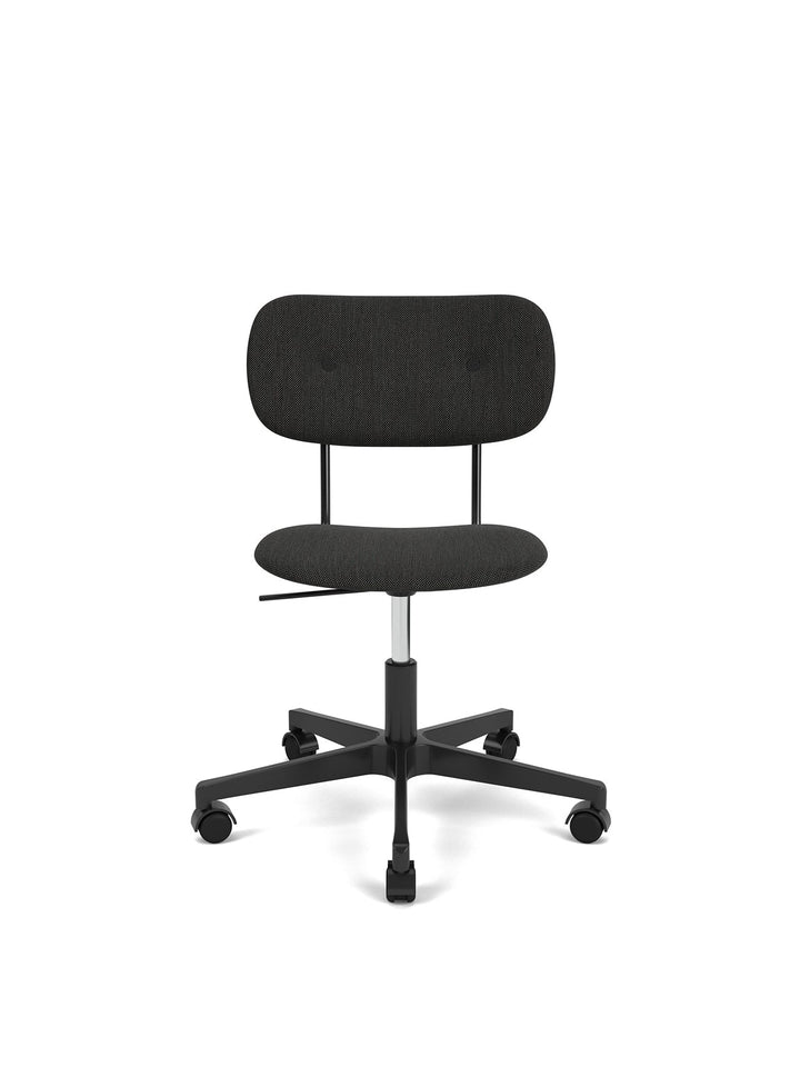 Co Task Chair, Fully Upholstered, Black base by Audo Copenhagen - The Co Task Armchair seamlessly integrates sitting comfort and flexible function into its minimalist expression. Designed for a wide range of work settings and set on a five-star Black swiv