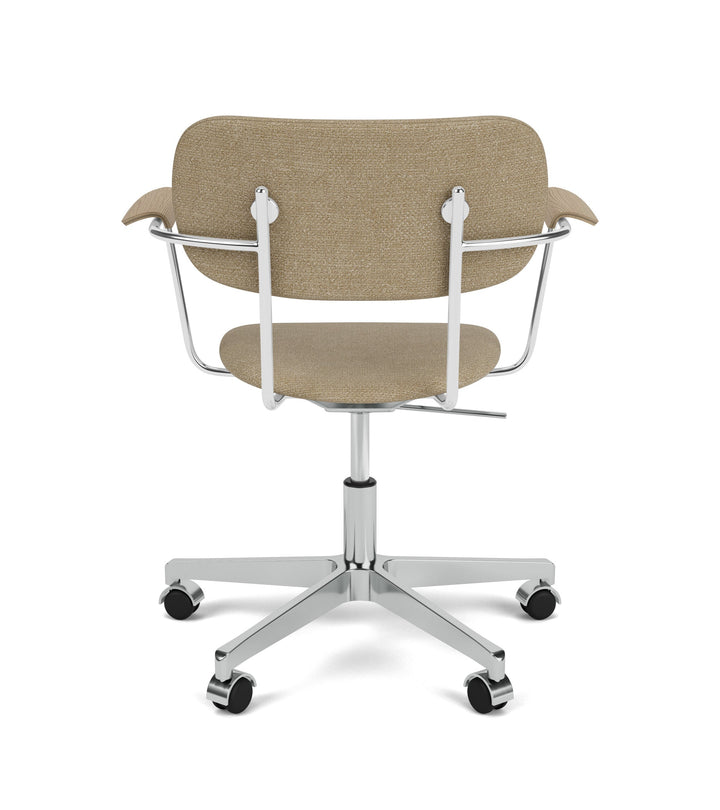 Co Task Chair, Fully Upholstered w/armrest, Aluminium base by Audo Copenhagen - The Co Task Armchair seamlessly integrates sitting comfort and flexible function into its minimalist expression. Designed for a wide range of work settings and set on a five-s