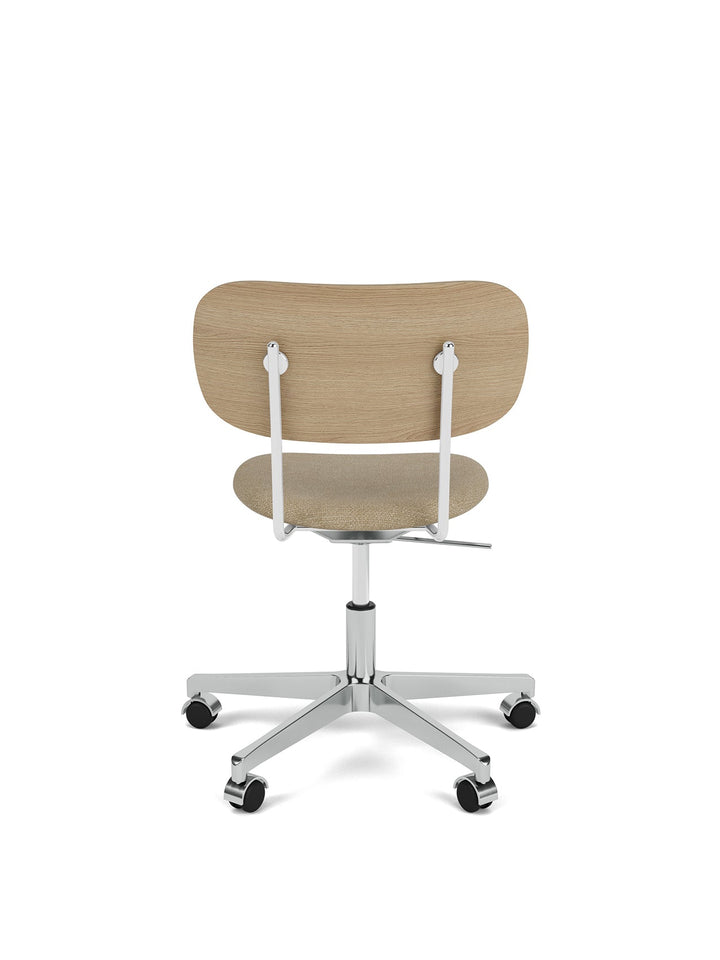 Co Task Chair, Seat Upholstered, Aluminium base by Audo Copenhagen - The Co Task Armchair seamlessly integrates sitting comfort and flexible function into its minimalist expression. Designed for a wide range of work settings and set on a five-star polishe