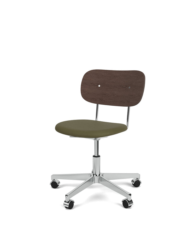 Co Task Chair, Seat Upholstered, Aluminium base by Audo Copenhagen - The Co Task Armchair seamlessly integrates sitting comfort and flexible function into its minimalist expression. Designed for a wide range of work settings and set on a five-star polishe