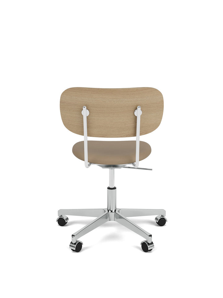 Co Task Chair, Seat Upholstered, Aluminium base by Audo Copenhagen - The Co Task Armchair seamlessly integrates sitting comfort and flexible function into its minimalist expression. Designed for a wide range of work settings and set on a five-star polishe