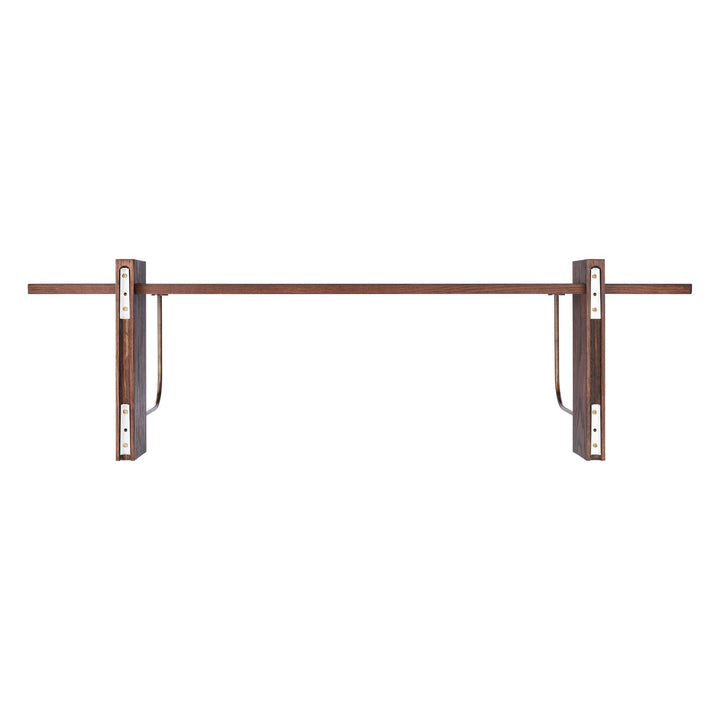 Audo Corbel Desk Shelf by Audo Copenhagen - The Corbel Wall Desk is a versatile and stylish solution for remote work and compact home settings. Inspired by weight-bearing architectural brackets, this desk features solid wood edges and a smooth linoleum su