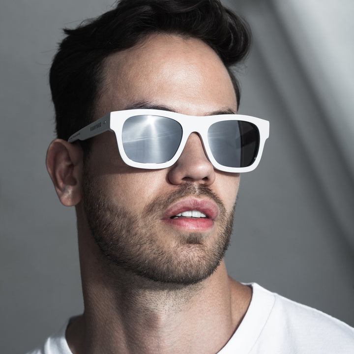 Vaanyard INFORMER. Concrete Gloss | Silver Flash Sunglasses