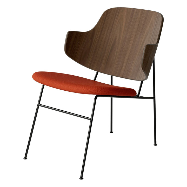 The Penguin Timber Lounge Chair by Audo Copenhagen - The Penguin Lounge Chair is a mid-century masterpiece. Reclining and harmonious, but with plenty of boldness, it is characterised by calmness and balance. Sitting in this deep, low chair feels comfortab