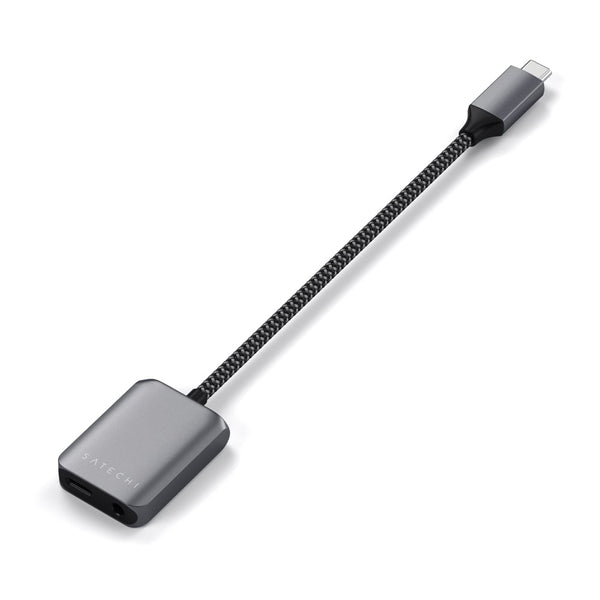 Satechi USB-C PD Audio Adapter The Satechi USB-C PD Audio Adapter is your ultimate audio companion device, with upgraded audio quality and USB-C Power Delivery (PD) 3.0 charging for audio support on-the-go. Uncompromising on both style and performance, th
