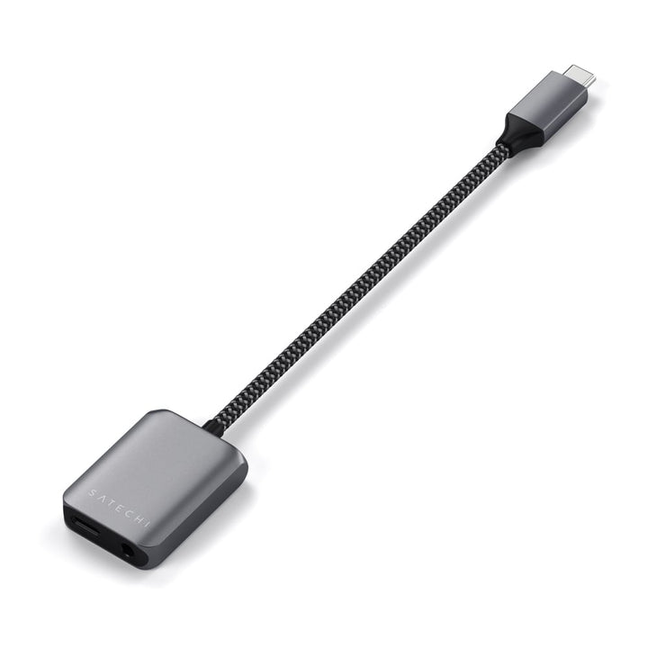 Satechi USB-C PD Audio Adapter The Satechi USB-C PD Audio Adapter is your ultimate audio companion device, with upgraded audio quality and USB-C Power Delivery (PD) 3.0 charging for audio support on-the-go. Uncompromising on both style and performance, th
