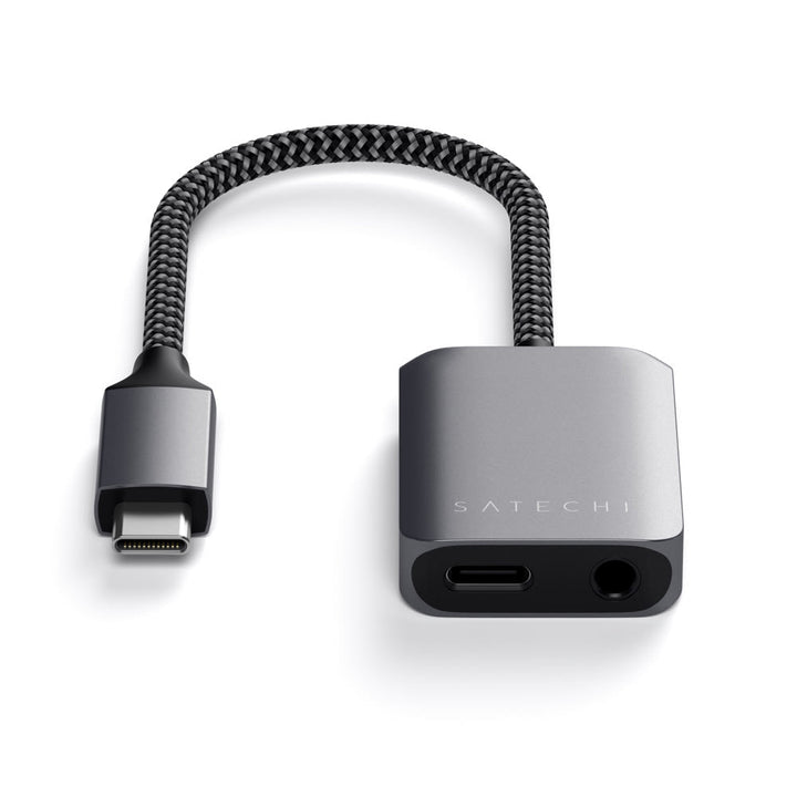 Satechi USB-C PD Audio Adapter The Satechi USB-C PD Audio Adapter is your ultimate audio companion device, with upgraded audio quality and USB-C Power Delivery (PD) 3.0 charging for audio support on-the-go. Uncompromising on both style and performance, th